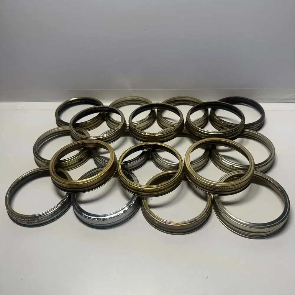 18 ct- 3.5” wide Mason Jar Rings, Regular Mouth Rings, Canning Jar Screw Lids
